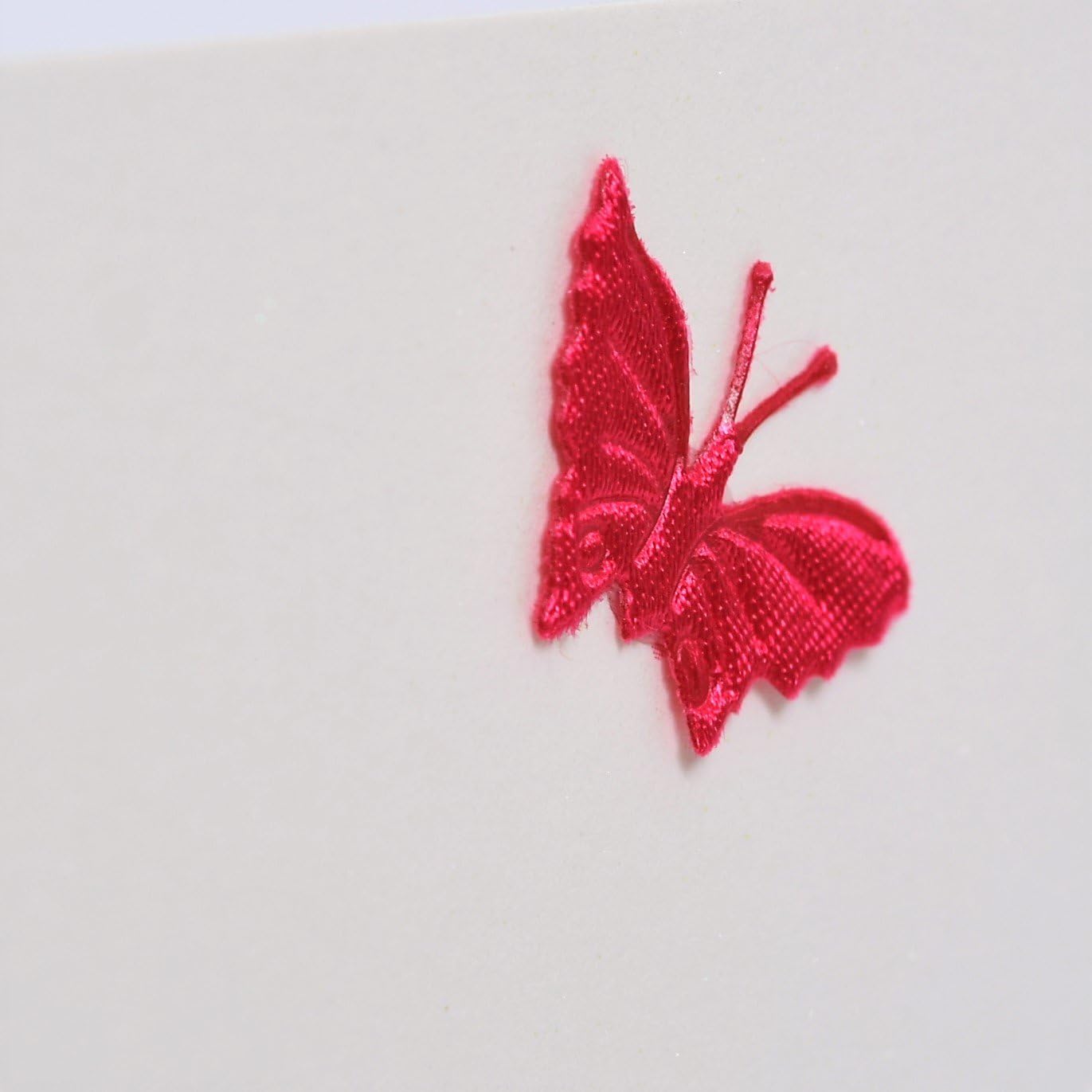 Claire Giles Greeting Cards, Happy Birthday Card, Friend, Pink Hearts and Stars, Embellished with a Fabric Butterfly - Image 5