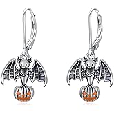 Wildari Animal/Leaf/Gothic Dangle Earrings 925 Sterling Silver Animal/Leaf/Gothic Dangle Drop Earrings Easter/Halloween/Christmas Jewelry Gifts for Women Her