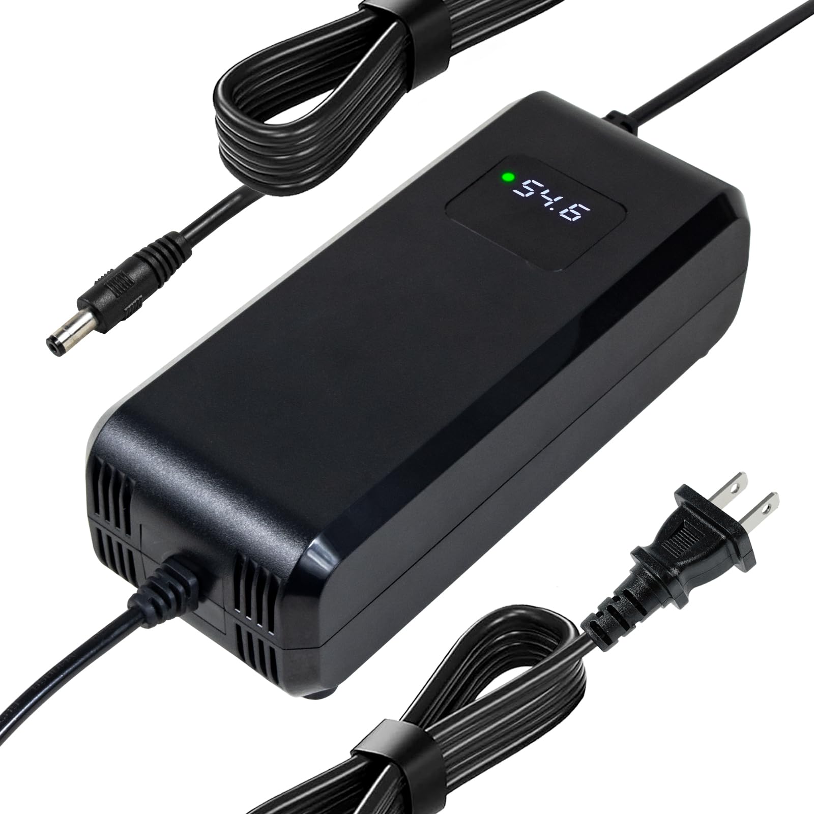 Photo 1 of Yzpower 48v hium Battery Charger,54.6 Volt 4A Power Supply Adapter Smart Fast Charging with Display for 48 Volt 13s Lithium Pack Built in Fan (54.6V 4A F)