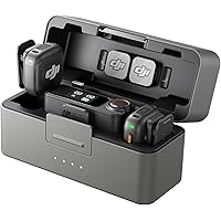 DJI Mic 3 (2 TX + 1 RX + Charging Case), Wireless Microphone for iPhone/Camera/Android, Ultralight, Adaptive Gain Control for