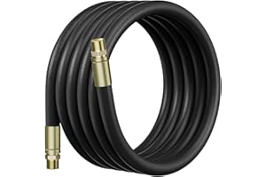 BREARO 3/4" Fuel Hose 20ft, Fuel Transfer Hose with Carbon Steel Male NPT Fittings, Three Protective Layers Farm Fuel Hose for Dispensing Diesel Fuel, Gasoline, Biodiesel, Kerosene, Petroleum Oils