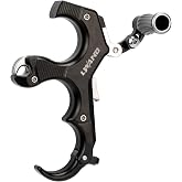 LWANO Thumb Bow Release - 3&amp;4 Finger Adjustable Archery Compound Bow Release Aid, with Trigger Travel and Pressure Adjustable