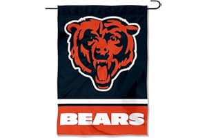 WINCRAFT Chicago Bears Bear Head Logo Double Sided Garden Flag