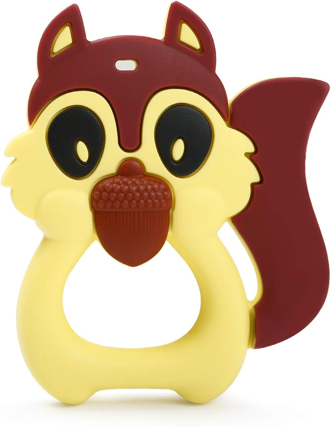Vakoo Baby Teether, Baby Teething Toys Silicone Teethers, Suitable for 6 to 24 Months Baby (Squirrel)