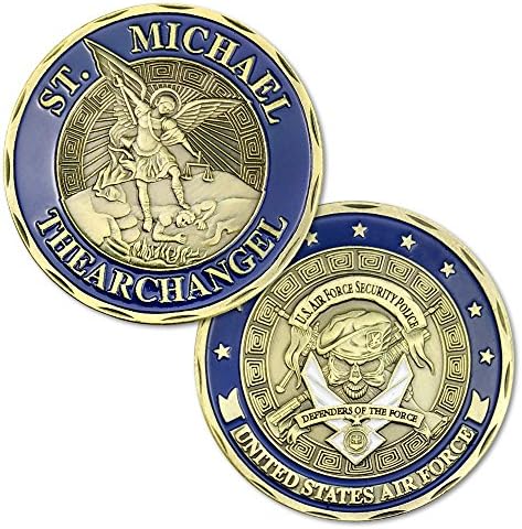 US Security Police Air Force St Michael Army Military Challenge Coin Gifts For Veteran