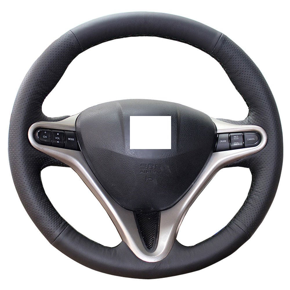 Eiseng DIY Car Steering Wheel Cover for 3 Spoke 8th Honda Civic 2006