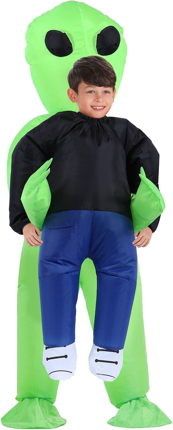 TOLOCO Inflatable Costume | Inflatable Alien Rider Costumes for Child | Halloween Costume Cosplay Party: Clothing