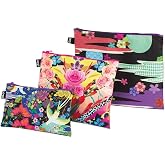 LOQI Shinpei Naito Dancing Birds, Flower Dream Zip Pockets