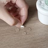 XHNFCU 350 Pcs Round Transparent Double Sided Tape 10mm Dots Removable view 3