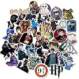 Harry Potter Sticker Pack of 50 Waterproof Stickers - Funny Harry Potter Stickers for Laptops,Hydro Flasks,Water Bottles,Phone,Computers, (Harry Potter)