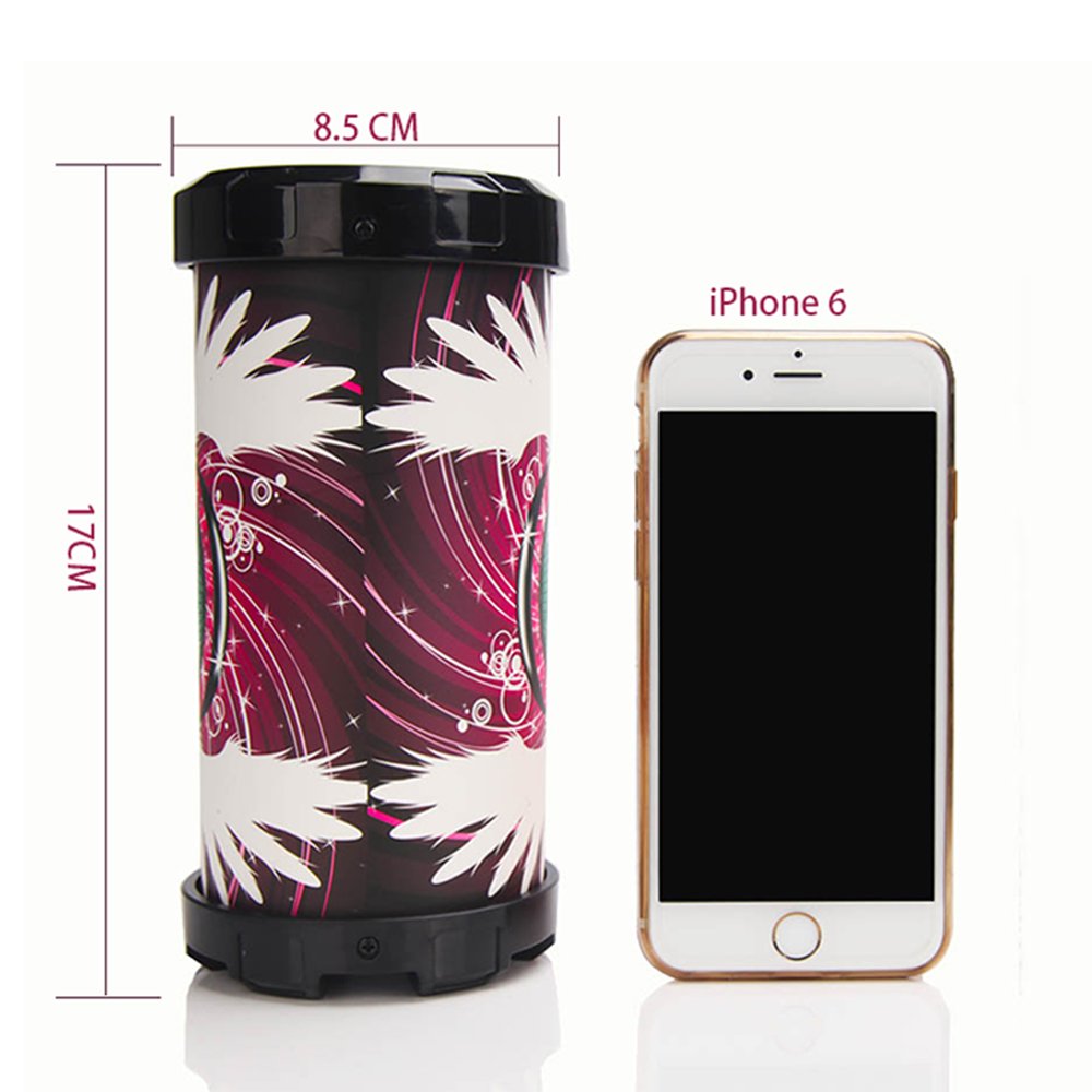 5W Portable Bluetooth Dancing Speaker for Outdoor,Indoor, Phones, Wireless Stereo Speaker Dustproof Support USB TF Card 3.5MM AUX