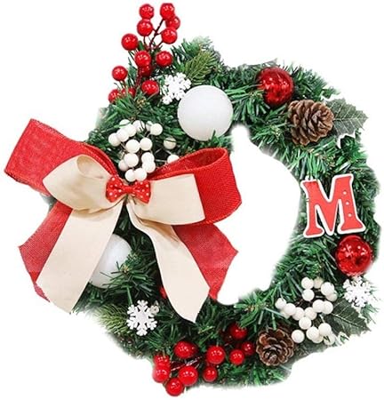 Immagini Di Ghirlande Natalizie.30cm Decorazioni Per Ghirlande Natalizie Per La Festa Di Natale Ghirlanda Per Porta Decorazioni Decorative Per Ghirlande Per L Home Store Office A35 Amazon It Casa E Cucina
