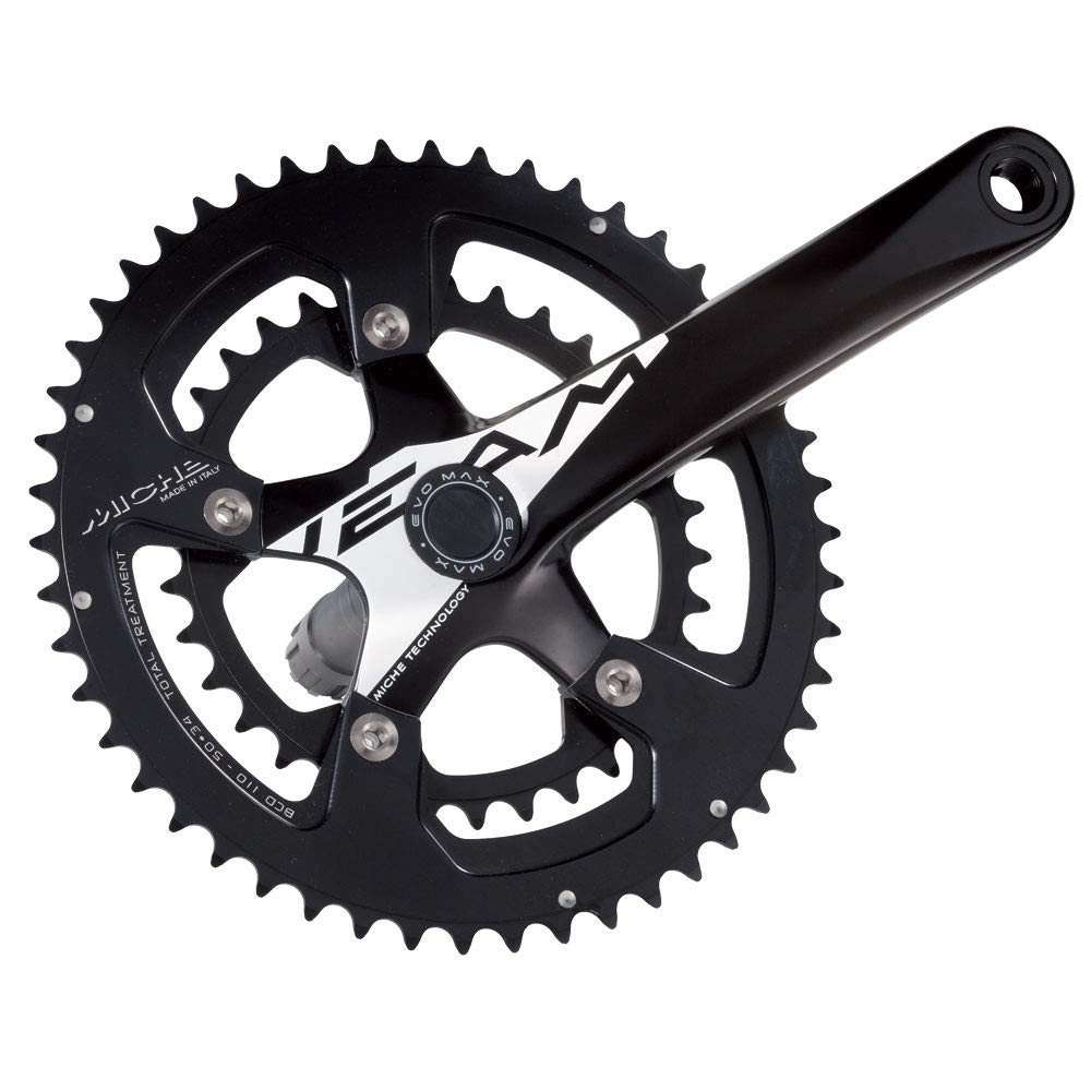 Miche Team Evo Max 10 Speed Crankset, Black, 172mm 34/50t