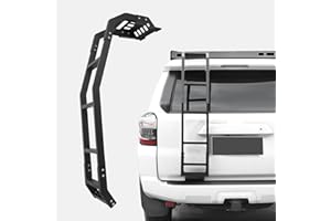 Linskip Steel Alloy Trunk Ladder Rack for Toyota 4Runner 2010-2024, Tailgate Rear Window Mounted Ladder, 4Runner Exterior Accessories