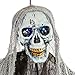Halloween Haunters Hanging 5 Foot Scary Skeleton Reaper Ghost with Flashing Multi-Color LED Eyes Prop Decoration - Haunted House Graveyard Entryway Party Display