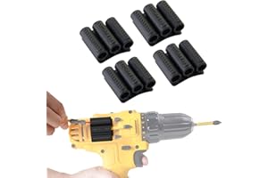 CNCSS Drill Bit Holder Tool Holster for DEWALT Milwaukee - Pack of 4 - Carry up to 6 Driver Bits on The Side of Your Power Drill or Driver