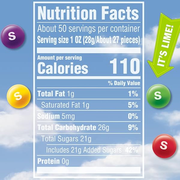 SKITTLES ORIGINAL CHEWY CANDY, PARTY SIZE, FOR CANDY BAGS AND PARTIES, 50 OZ RESEALABLE BULK BAG