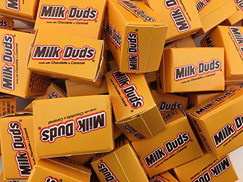 Milk duds candy, caramel in milk chocolate, snack size …