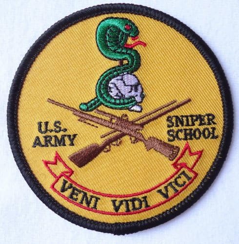United States Army Sniper School Army Mp Military Patch - Veni Vidi Vici
