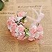 Meiliy Bridal Flower Garland Crown Flower Headband Hair Wreath Halo with Flower Wrist Corsage for Wedding Festivals (PINK)