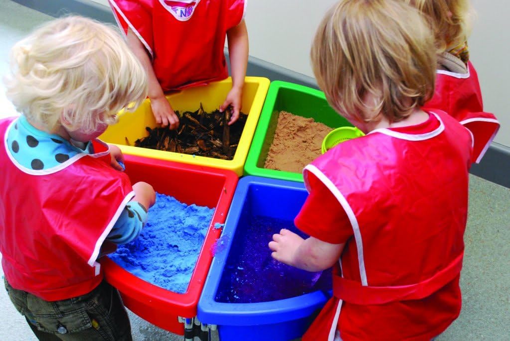 4 Station Sand & Water Center w/ Lids - Round
