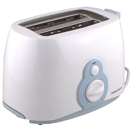 Morphy Richards AT 202 2-Slice Pop-up Toaster (White and Blue)
