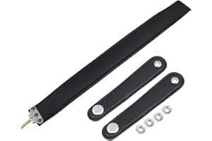 BQLZR Harness Shoulder Wrist Straps for 48/60 Bass Accordion Black Leather Pack of 3