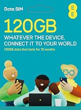 EE PAYG SIM Card 120GB Data Prepaid No Contract All Unlocked Devices view 1