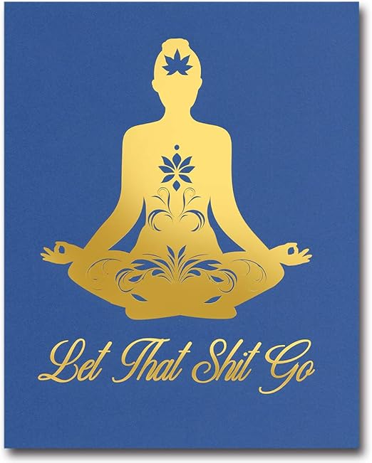 Amazon Com Wiezo Usa Vsco Posters Yoga Room Decor Let That Shit
