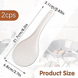 2 Pcs Plastic Rice Paddle, Non-stick Rice Spoon