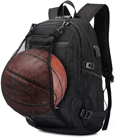 backpack with basketball net