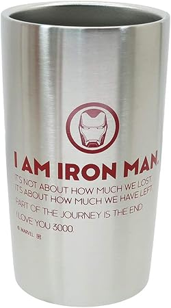Amazon Co Jp アベンジャーズ 4 保温保冷 コップ 真空ステンレスタンブラー M I Love You 3000 マーベル おもちゃ
