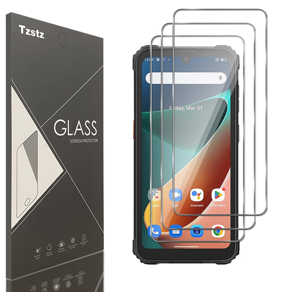 Tzstz 3 Pieces Tempered Glass Screen Protector for Blackview BV5300/BV5300 Pro Hardness 9H Anti Scratch Screen Protector