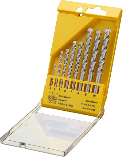 Dewalt DT9288-QZ 8 Piece Masonry Drill Bit Set Straight Shank Carbide
