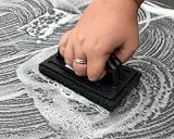 LTP Black Emulsifying Pad with Handle Coarse for Tile Grout Stone Cleaning view 2