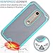 Moto X Pure Edition (Moto X Style) Case, Tekcoo(TM) [Tmajor Series] [Turquoise] Shock Absorbing Hybrid Rubber Plastic Impact Defender Slim Hard Case Cover Shell for 2015 Motorola Moto X Style XT1575