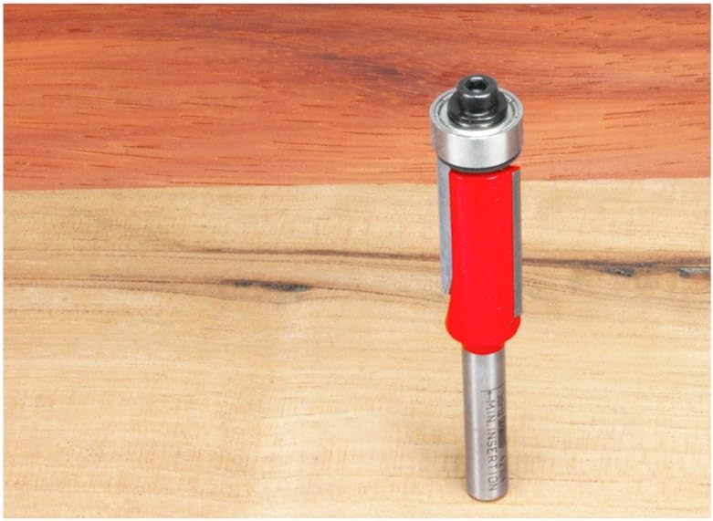 Freud 1/2" (Dia.) Bearing Flush Trim Bit with 1/4" Shank (42-104) - Bearing Flush Trim Router Bits - 