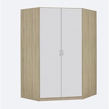 Weißer Eckschrank