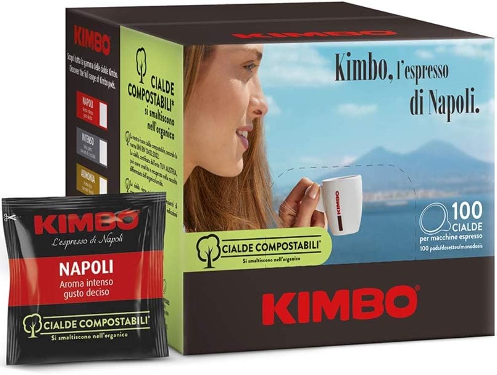 Kimbo Caffe' (200) CIALDE CAFFE MISCELA ESPRESSO NAPOLETANO ESE 44MM