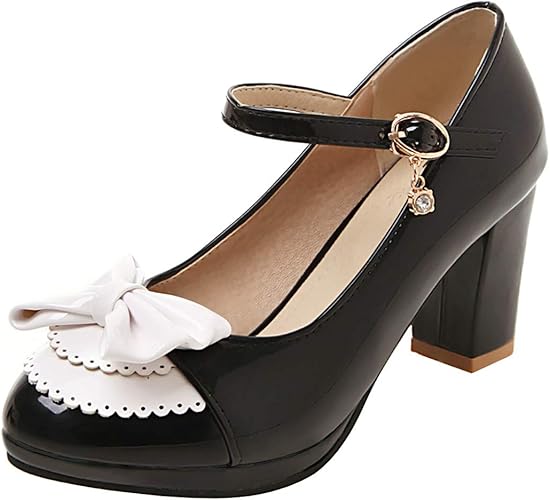 patent leather court shoes