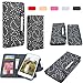 iPhone 6 Plus Case, iPhone 6S Plus Wallet, HESPLUS Bling Sparkle PU Leather Flip Folio [Detachable] Wallet Cover Magnetic with Card Slot Holder for iPhone 6 Plus/iPhone 6S Plus 5.5 Inch - Black