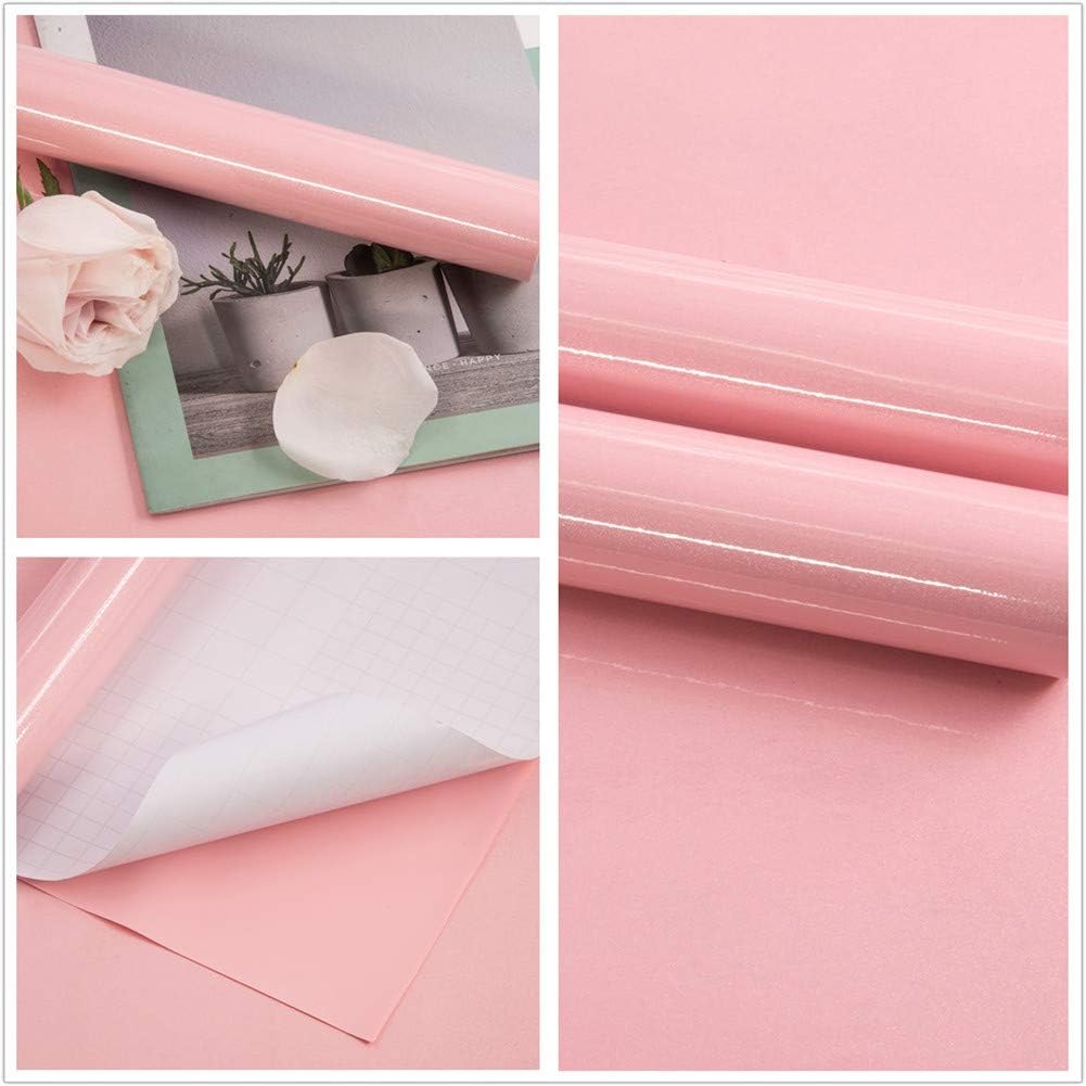 Contact Paper Self Adhesive 40cm × 3m Removable Pink Glitter Vinyl Film Decorative Wall