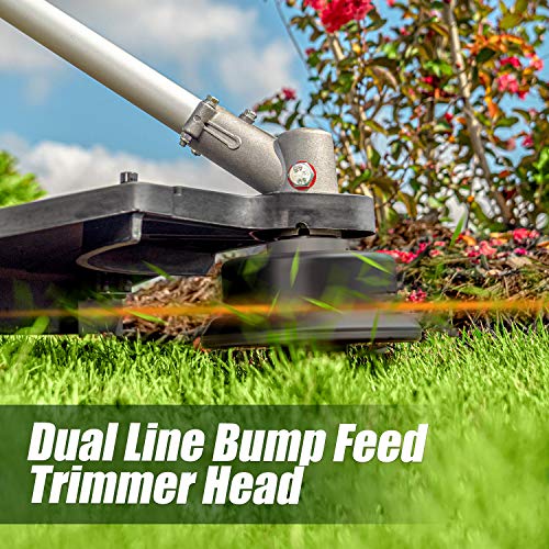 LawnMaster NPTGSP2517A NoPull Gas Grass Trimmer with Electric Start