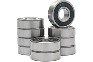 CNXBB 10 PCS 6000-2RS Double Rubber Sealed Deep Groove Ball Bearings 10x26x8mm, Deep Groove Ball Bearing ABCE-3 Pre-Lubricate