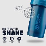 BlenderBottle Classic 830ml Shaker Bottle with BlenderBall Ocean Blue view 3