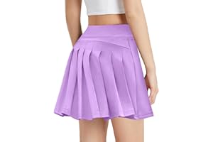 Zaclotre Girls Tennis Skirt with Shorts Pleated Back Kids Golf Skort Workout Running Sports Athletic Skirt with Pockets