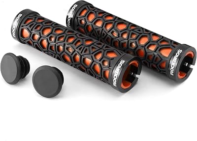 ROCKBROS Bicycle Handlebar Grips Aluminum Lock-on 22mm For MTB Road Bike 4