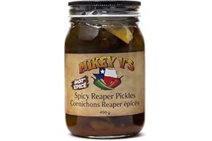Mikey V's Spicy Reaper Dill Pickles – Extreme Heat Crunchy Pickle Spears (450 g)