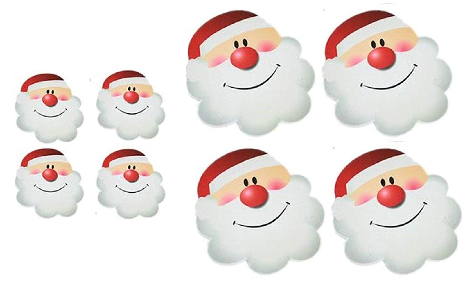 PMS International PVC Placemats & Coasters, Santa Face, Set of 4