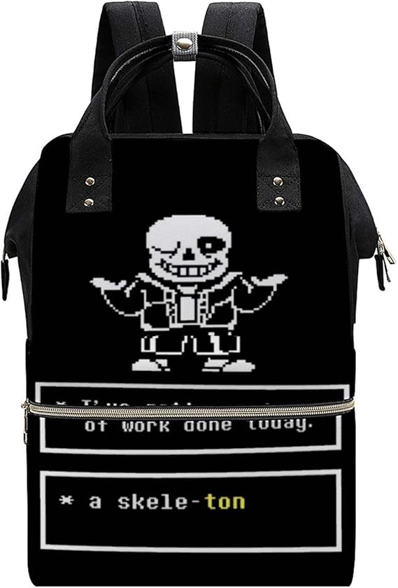Amazon アンダーテール Undertale サンズ Sans ゲーム 2 防水ママリュック 大容量 多機能 耐久性 旅行リ負担を軽くのあるする高密度クッション採用 保冷保温 盗難防止 耐久性のある旅行 リュック リュックサック マザーズバッグ